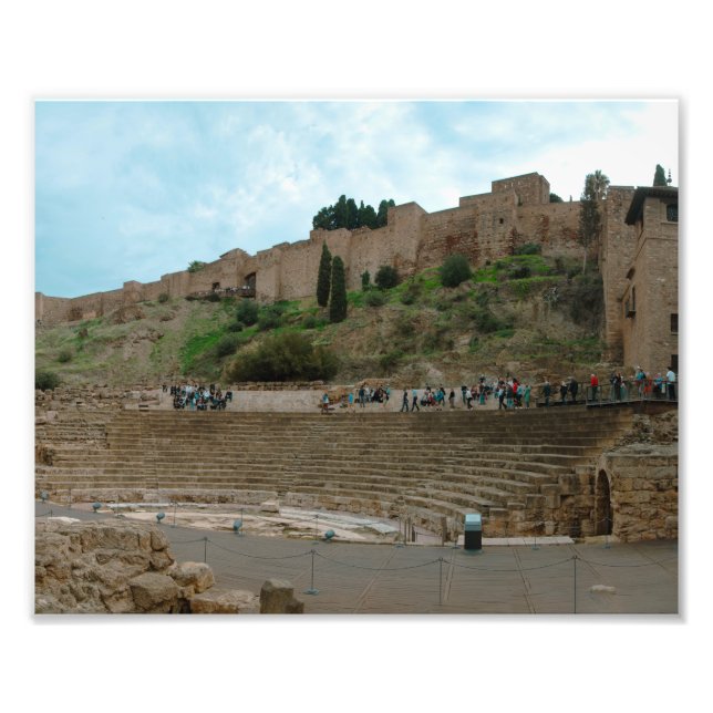 Römisches Theater Málaga Fotodruck (Vorne)