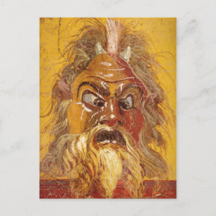 Römisches Theater Maske Postkarte