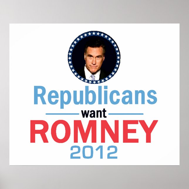 Romney 2012 POSTER Print (Vorne)