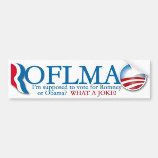 Romney/Autoaufkleber Obama ROTFLMAO Autoaufkleber