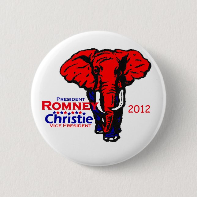 Romney Christie Button (Vorderseite)