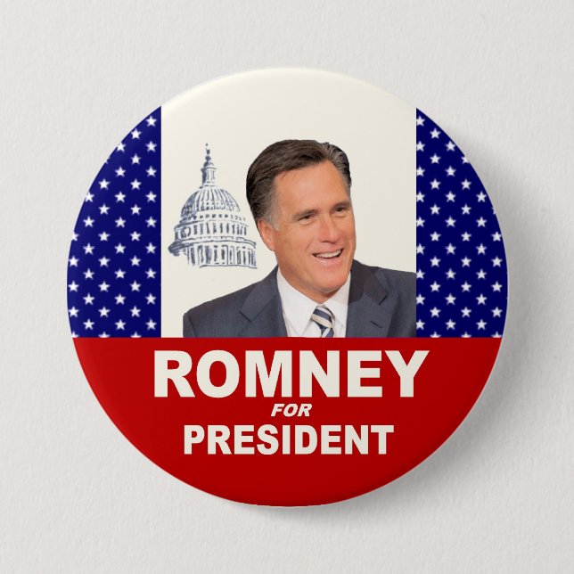 Romney für Präsidenten Button (Vorderseite)