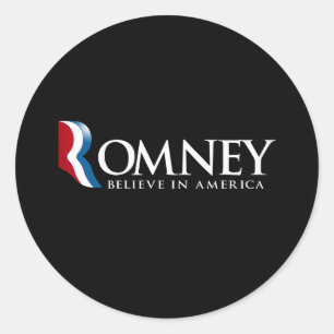 Romney - Glaube an Amerika - Runder Aufkleber