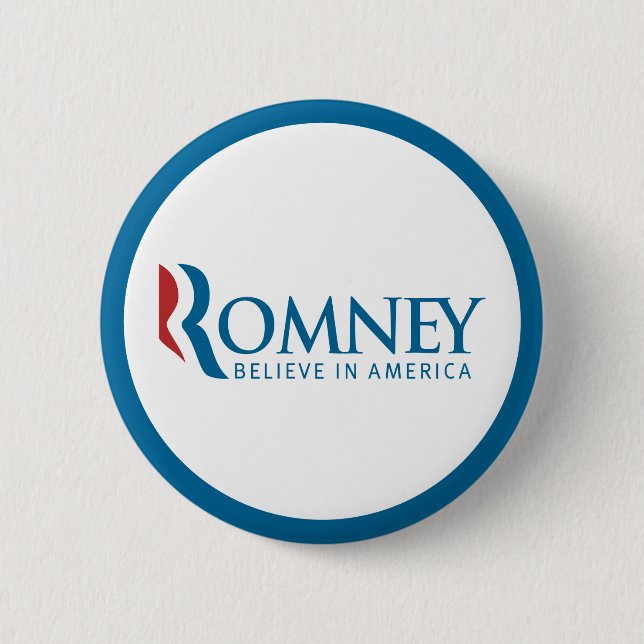 Romney glauben an Amerika-Knopf Button (Vorderseite)