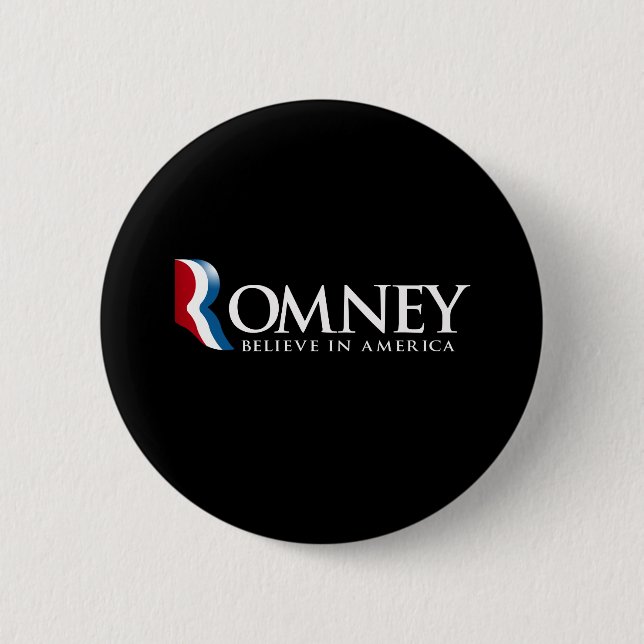 Romney - glauben Sie an Amerika - Button (Vorderseite)
