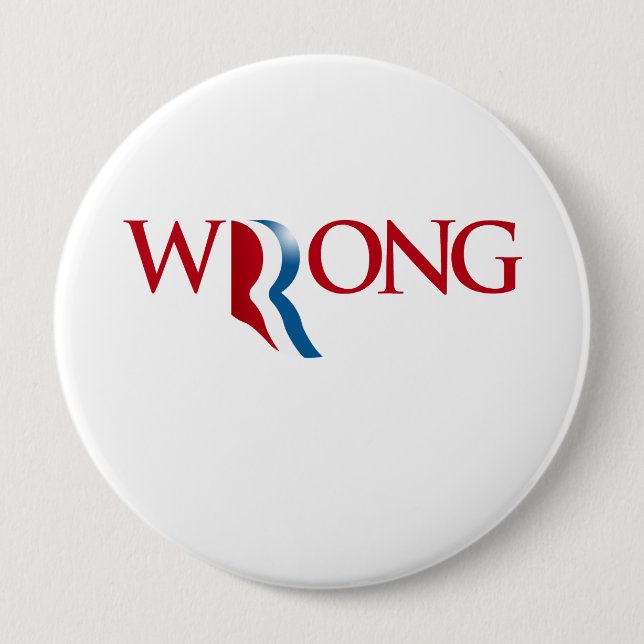 Romney hat Unrecht Button (Vorderseite)
