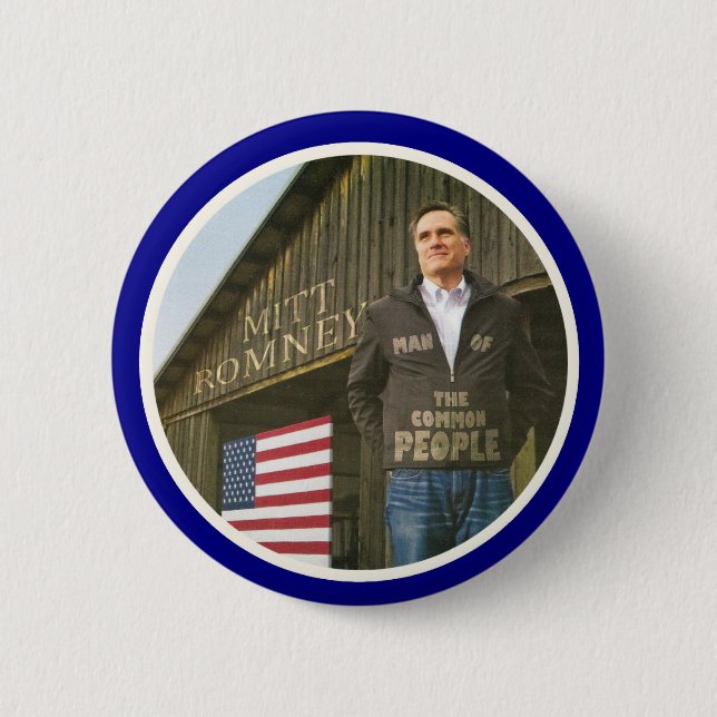 Romney: Mann der Leute Button (Vorderseite)