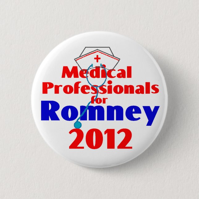 Romney MEDIZINISCHE FACHLEUTE Button (Vorderseite)