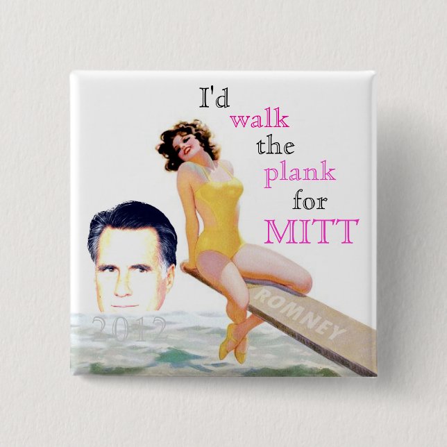 Romney Pin-up-Girl 2012 Button (Vorderseite)