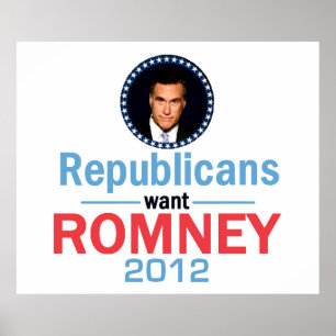 Romney PLAKAT Druck 2012