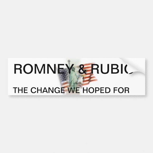 ROMNEY/RUBIO AUTOAUFKLEBER 2012 (Vorne)