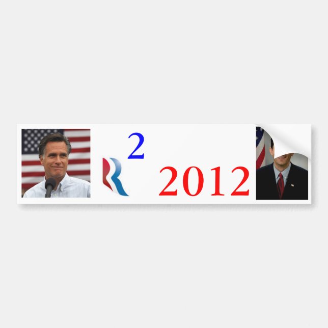 Romney Ryan 2012 Autoaufkleber (Vorne)