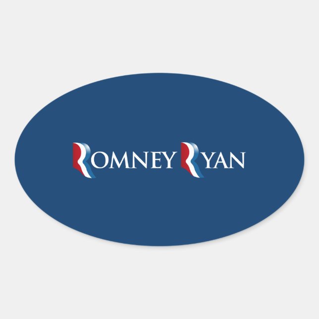 ROMNEY RYAN 2012 BANNER.png Ovaler Aufkleber (Vorderseite)