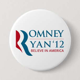 Romney/Ryan 2012 für US-Präsident und VP Button