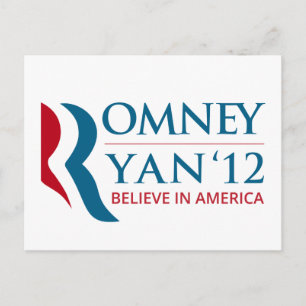 Romney/Ryan 2012 für US-Präsident und VP Postkarte