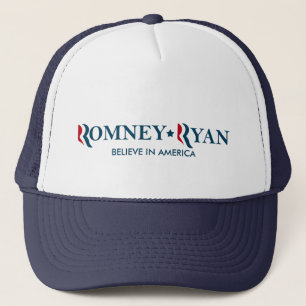 Romney/Ryan 2012 - glauben Sie an Amerika Truckerkappe