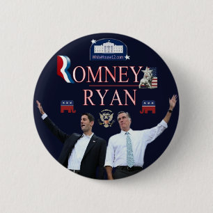 Romney-Ryan 2012 Kampagnen-Knopf Button