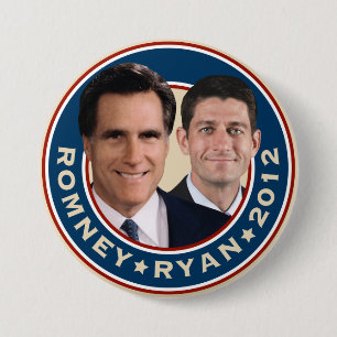 Romney-Ryan 2012 Kampagnen-Knopf Button