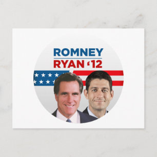 Romney Ryan 2012 Postkarte