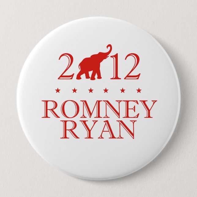 ROMNEY RYAN 2012 REPUBLICAN.png Button (Vorderseite)
