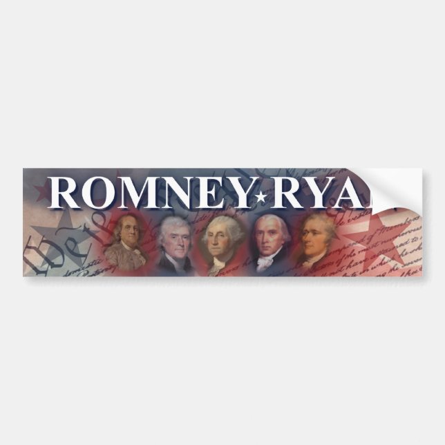 Romney - Ryan - Ahnen Autoaufkleber (Vorne)
