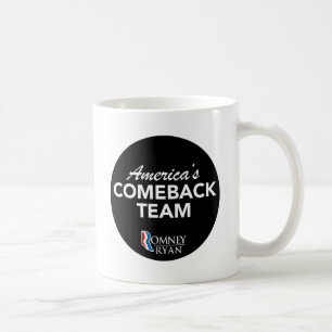 Romney Ryan Amerika Come-back-Team rund Tasse