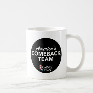 Romney Ryan Amerika Come-back-Team rund Tasse