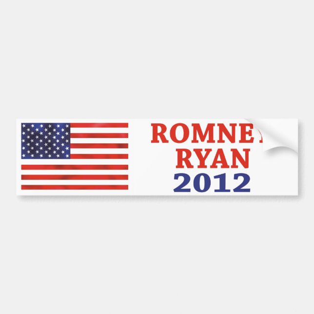 Romney Ryan Autoaufkleber 2012 (Vorne)