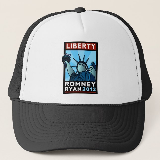 Romney Ryan Freiheit Truckerkappe (Vorderseite)