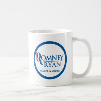 Romney Ryan glauben an runde blaue Grenze Amerikas Kaffeetasse