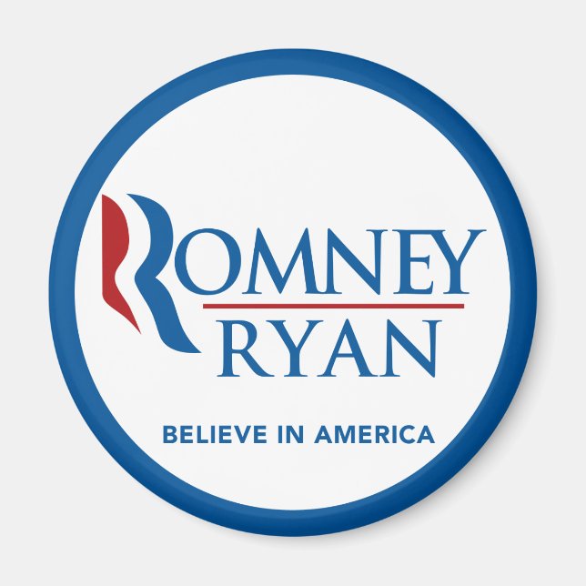 Romney Ryan glaubt an die Blue Border-Runde in Ame Magnet (Vorne)