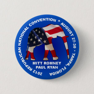 Romney Ryan GOP-Vereinbarung 2012 Button