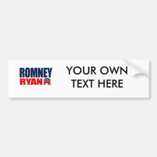 ROMNEY RYAN KARTE 2012.png Autoaufkleber