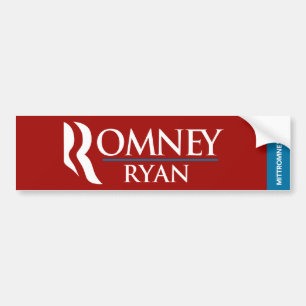 Romney Ryan Logo-Autoaufkleber-Rot Autoaufkleber