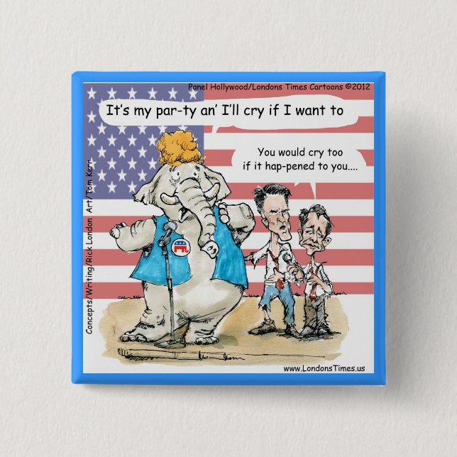 Romney & Ryan Meine Party Lustige Geschenke & Kart Button (Vorderseite)
