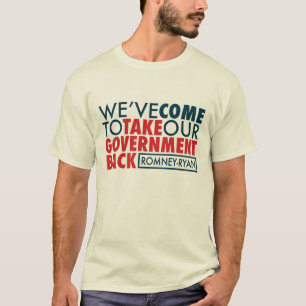 Romney-Ryan nehmen Regierung zurück T-Shirt
