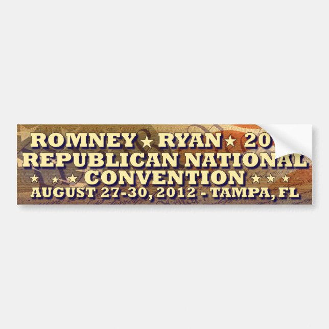 Romney - Ryan - republikanisches Nationalkonvent Autoaufkleber (Vorne)