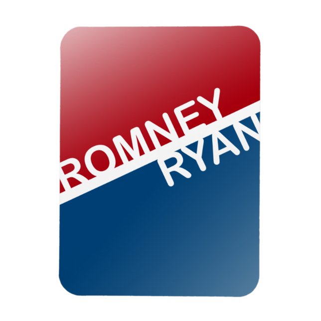 ROMNEY RYAN RETRO BLOCK.png Magnet (Vertikal)