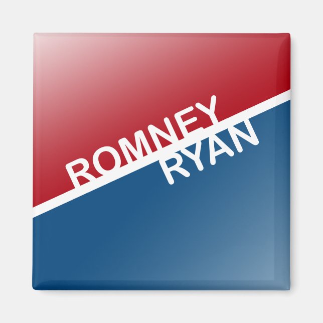 ROMNEY RYAN RETRO BLOCK.png Magnet (Vorne)