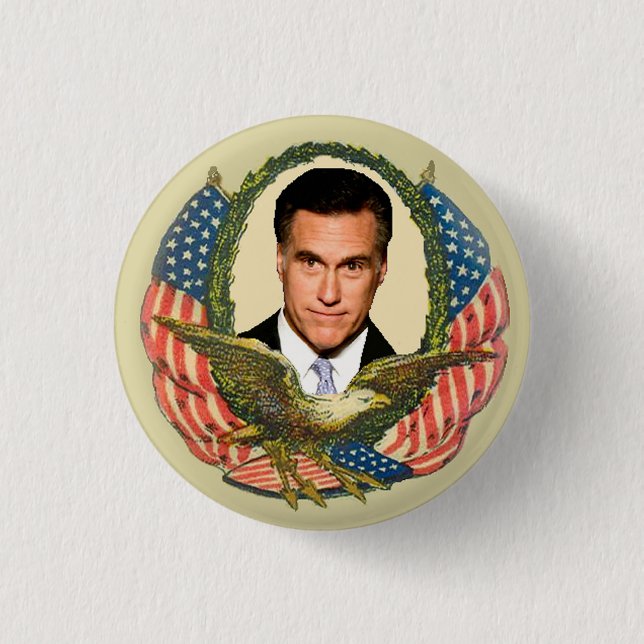 Romney Ryan Retro Button (Vorderseite)