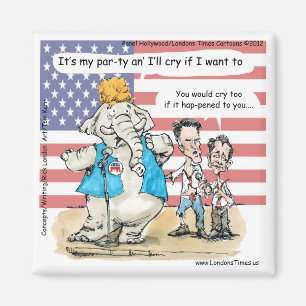Romney & Ryan sein Party Funny Gifts & Cards Magnet