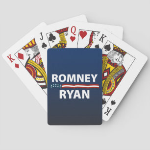 Romney Ryan US Flagge Spielkarten