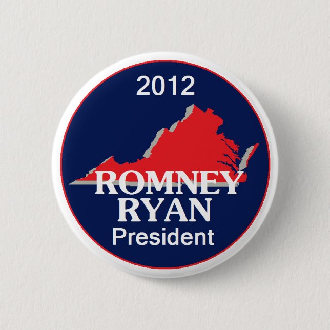 Romney Ryan VIRGINIA Button (Vorderseite)