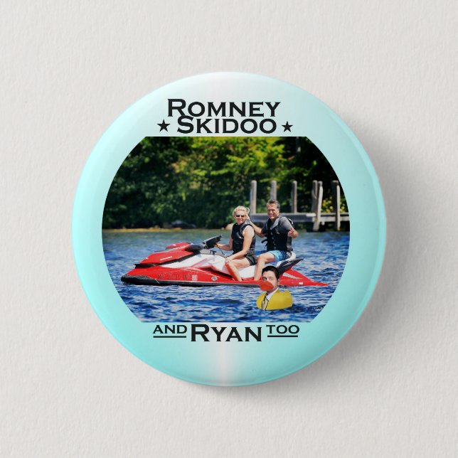 Romney Skidoo u. Ryan, auch Button (Vorderseite)