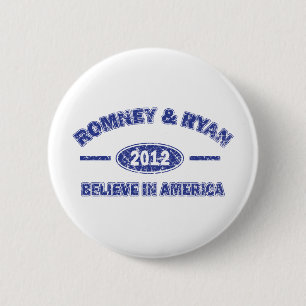 Romney und Ryan glauben an Amerika Button