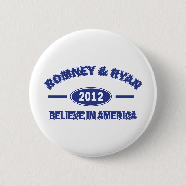 Romney und Ryan glaubve Button (Vorderseite)