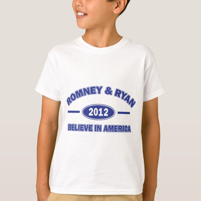 Romney und Ryan glaubve T-Shirt (Vorderseite)
