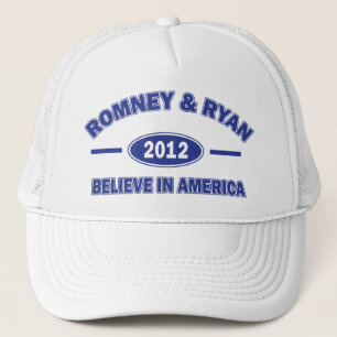 Romney und Ryan glaubve Truckerkappe