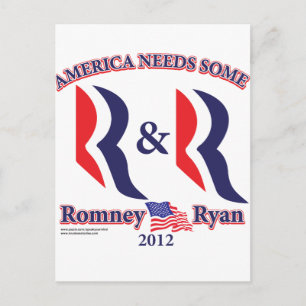 Romney und Ryan Postkarte