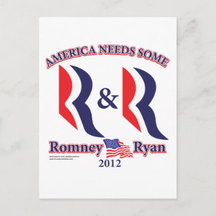 Romney und Ryan Postkarte